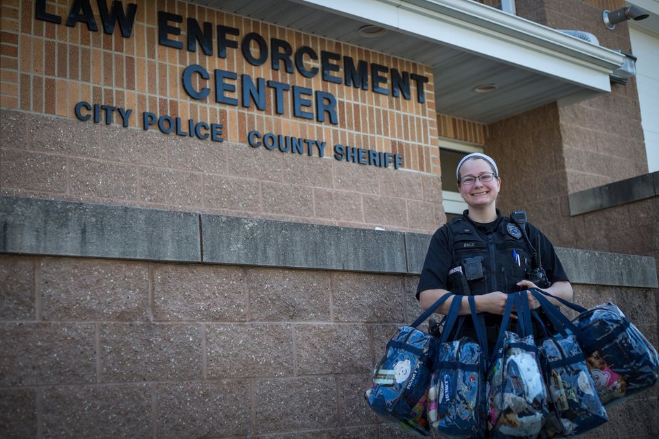 Sac City Police Department Receive Henry's Heroes Comfort Kits Iowa